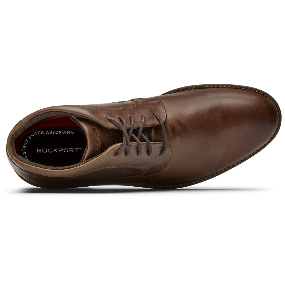 Botas Rockport Homem Marrom - Dustyn Chukka - 25043NMGV